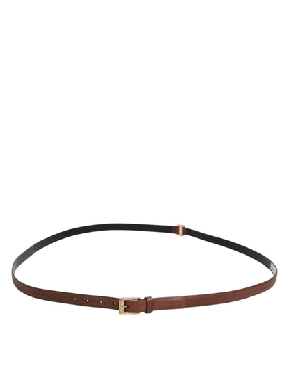 Dolce & Gabbana Brown Classic Gold Metal Logo Buckle Men Belt – 90 cm / 36 Inches par Dolce & Gabbana | Disponible sur Sandy Store ByNet
