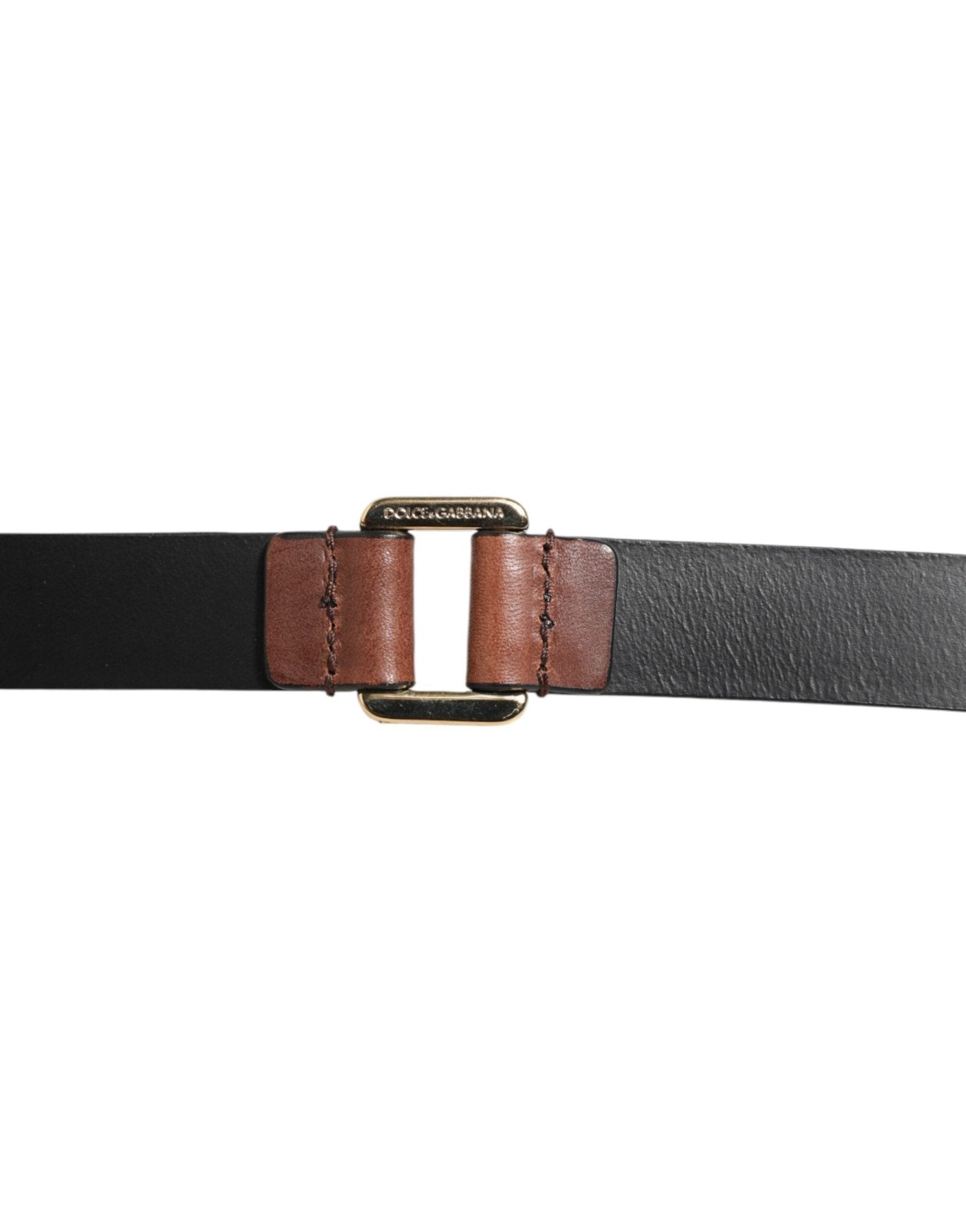 Dolce & Gabbana Brown Classic Gold Metal Logo Buckle Men Belt – 90 cm / 36 Inches par Dolce & Gabbana | Disponible sur Sandy Store ByNet
