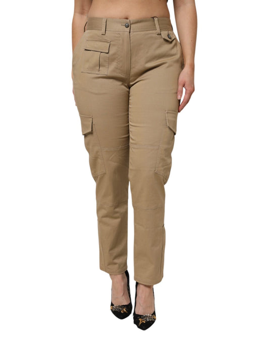 Dolce & Gabbana Brown Cotton Cargo Tapered Pants – IT42|M par Dolce & Gabbana | Disponible sur Sandy Store ByNet