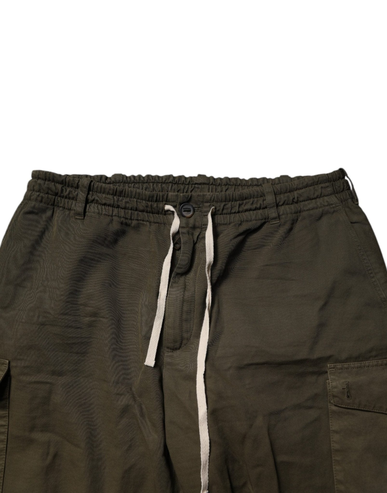 Dolce & Gabbana Brown Cotton Stretch Cargo Pants - Sandy Store ByNet