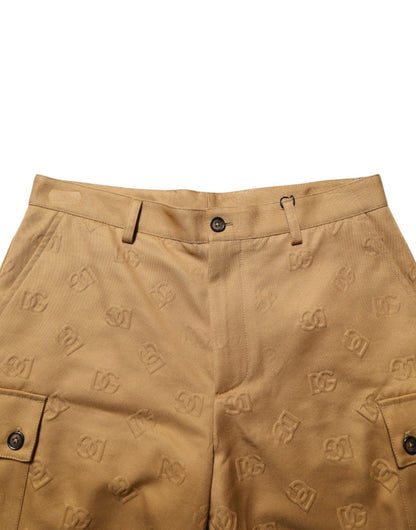 Dolce & Gabbana Brown Cotton Stretch Logo CargoBermuda Shorts – IT48 | M par Dolce & Gabbana | Disponible sur Sandy Store ByNet