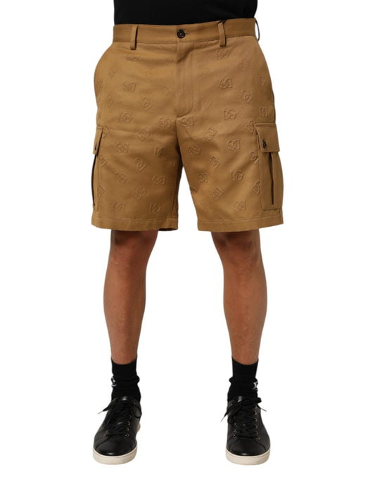 Dolce & Gabbana Brown Cotton Stretch Logo CargoBermuda Shorts – IT48 | M par Dolce & Gabbana | Disponible sur Sandy Store ByNet