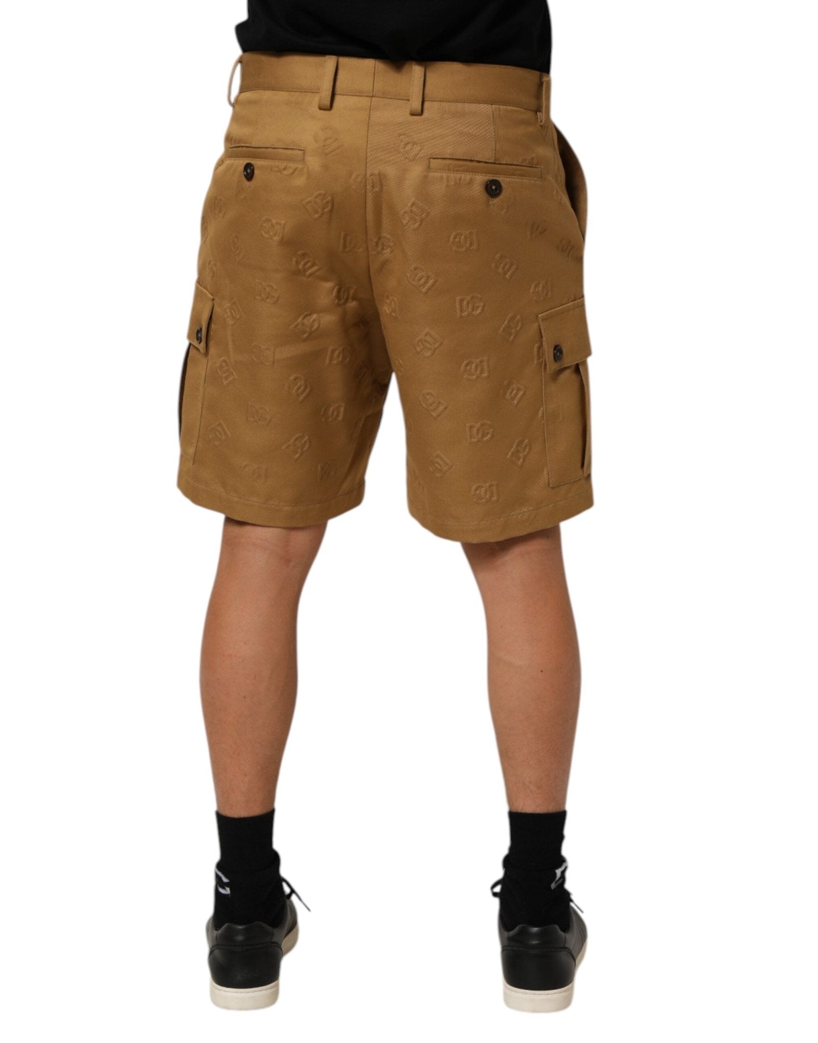 Dolce & Gabbana Brown Cotton Stretch Logo CargoBermuda Shorts – IT48 | M par Dolce & Gabbana | Disponible sur Sandy Store ByNet