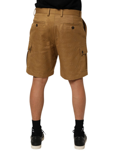 Dolce & Gabbana Brown Cotton Stretch Logo CargoBermuda Shorts – IT48 | M par Dolce & Gabbana | Disponible sur Sandy Store ByNet