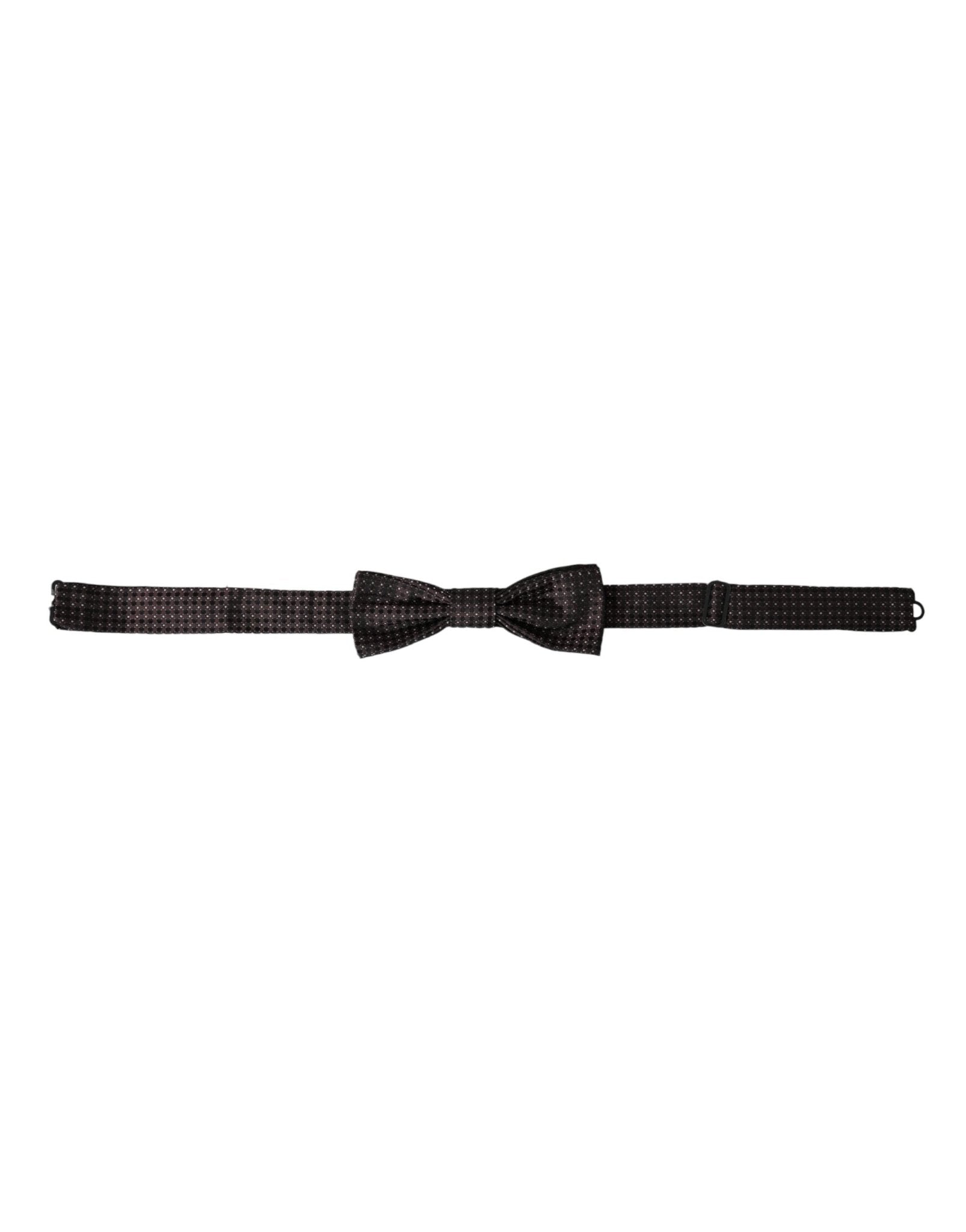 Dolce & Gabbana Brown Fantasy Silk Adjustable Neck Men Papillon Bow Tie – par Dolce & Gabbana | Disponible sur Sandy Store ByNet
