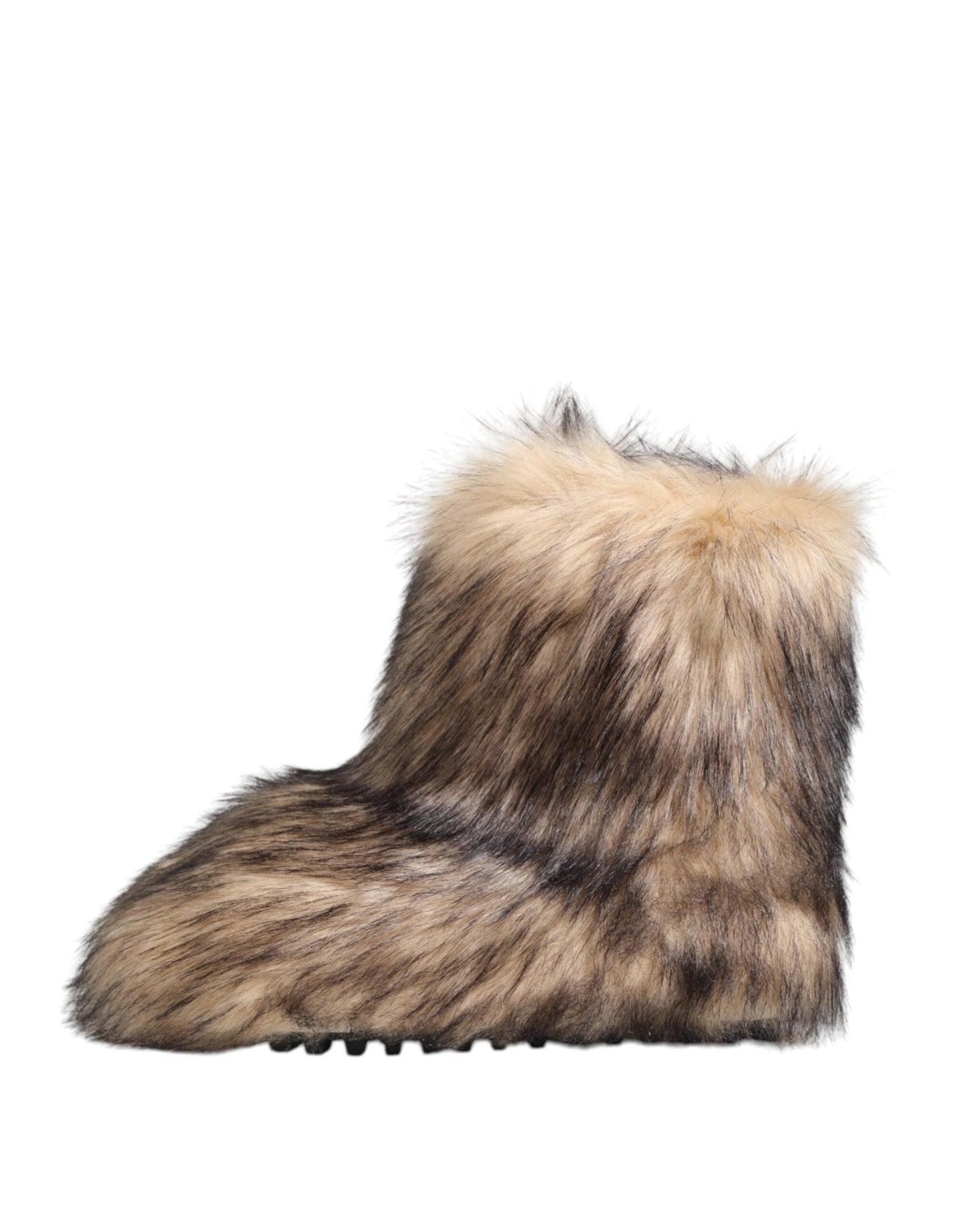 Dolce & Gabbana Brown Faux Skim Ski Fur Men Short Boots Shoes – EU44/US11 par Dolce & Gabbana | Disponible sur Sandy Store ByNet