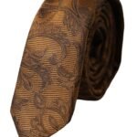 Dolce & Gabbana Brown Floral 100% Silk Adjustable Men Tie – par Dolce & Gabbana | Disponible sur Sandy Store ByNet