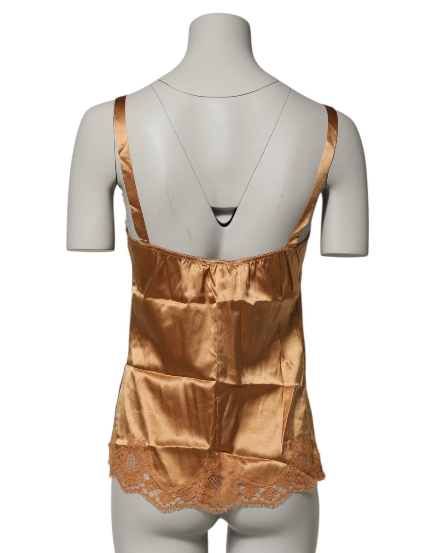 Dolce & Gabbana Brown Floral Lace Silk Satin Tank Lingerie Underwear – IT2 | S par Dolce & Gabbana | Disponible sur Sandy Store ByNet