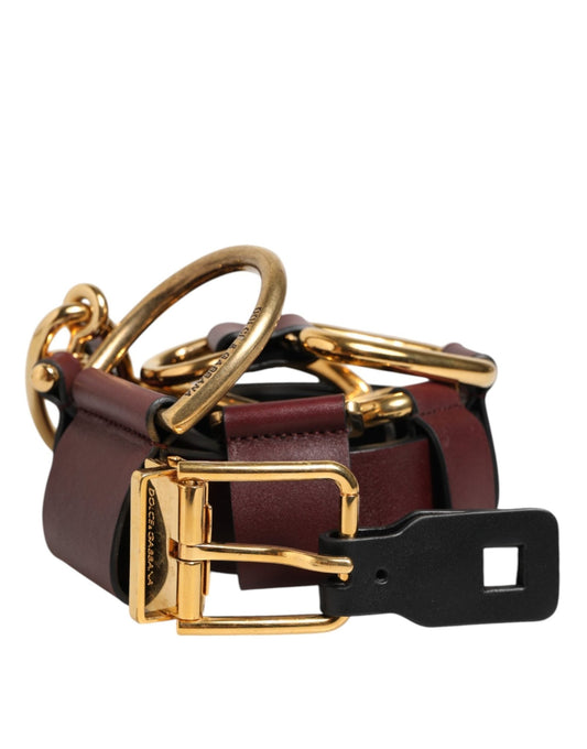 Dolce & Gabbana Brown Key Ring Clip Attachments Buckle Belt – 90 cm / 36 Inches par Dolce & Gabbana | Disponible sur Sandy Store ByNet