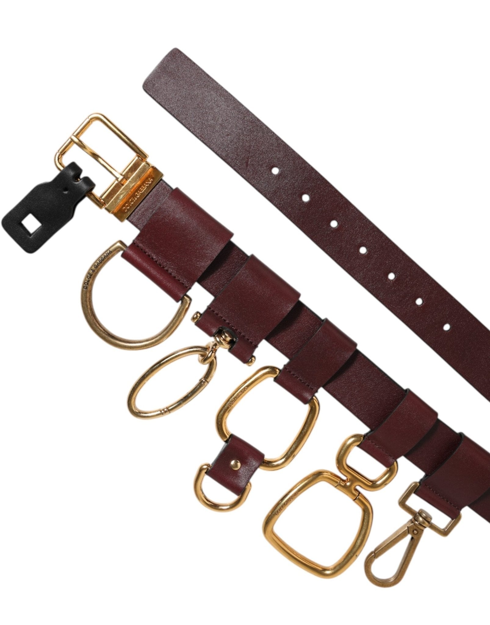 Dolce & Gabbana Brown Key Ring Clip Attachments Buckle Belt – 90 cm / 36 Inches par Dolce & Gabbana | Disponible sur Sandy Store ByNet