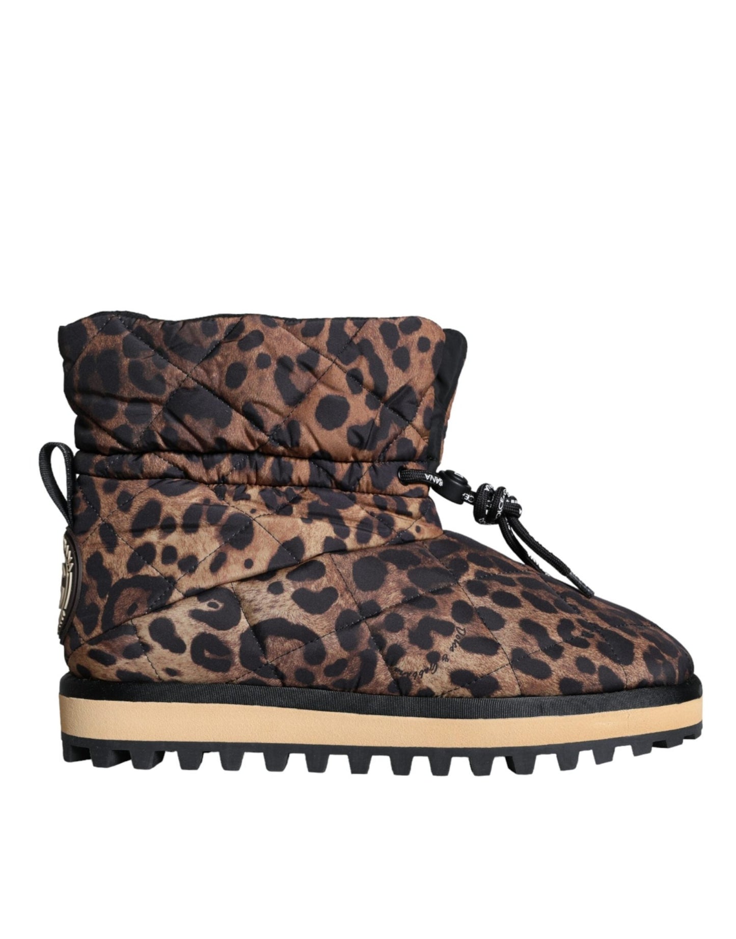 Dolce & Gabbana Brown Leopard Ankle Boots Padded Shoes – EU44/US11 par Dolce & Gabbana | Disponible sur Sandy Store ByNet