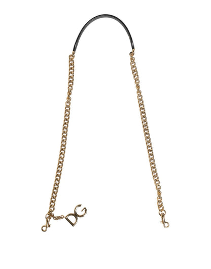 Dolce & Gabbana Brown Leopard Gold Brass Chain Accessory Shoulder Strap – par Dolce & Gabbana | Disponible sur Sandy Store ByNet
