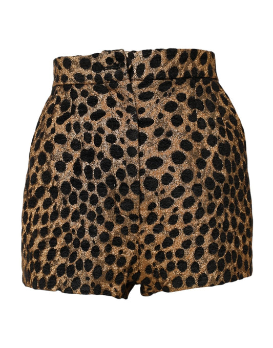Dolce & Gabbana Brown Leopard High Waisted Hot Pants Shorts – IT40|S par Dolce & Gabbana | Disponible sur Sandy Store ByNet