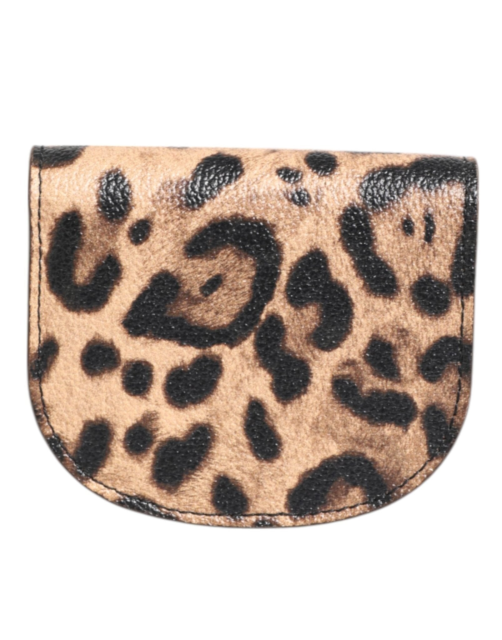 Dolce & Gabbana Brown Leopard Print Calf Leather Small Coin Purse Wallet – par Dolce & Gabbana | Disponible sur Sandy Store ByNet
