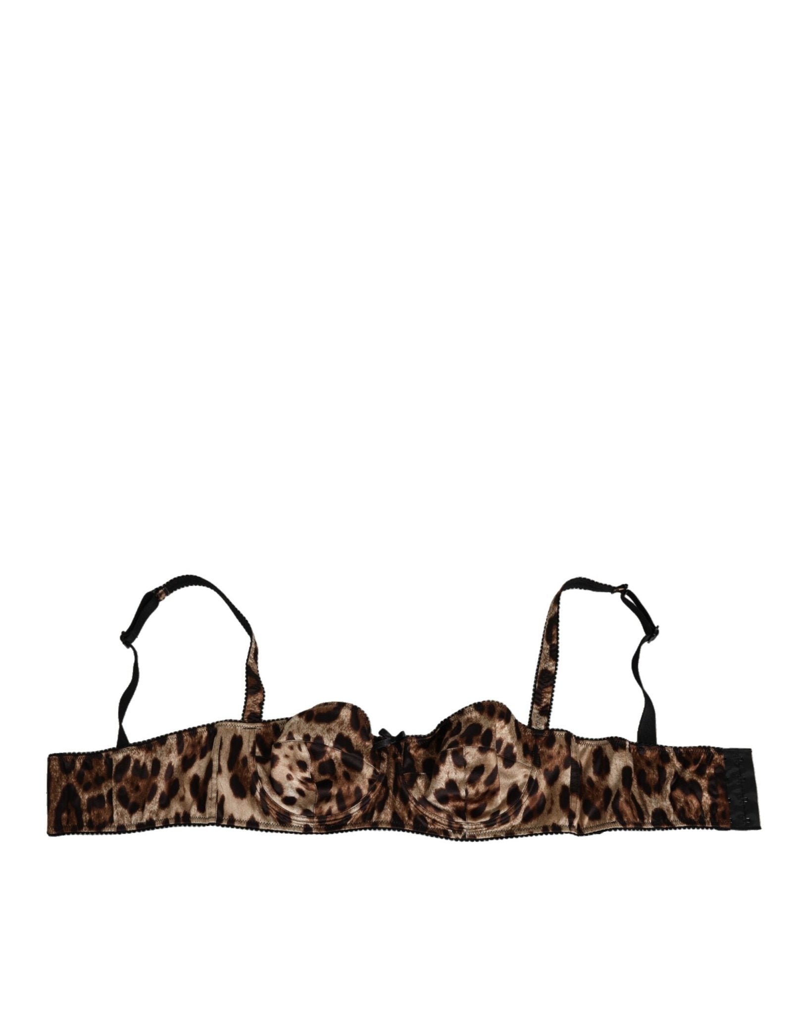 Dolce & Gabbana Brown Leopard Silk Balconnet Bra Underwear – IT3 | M par Dolce & Gabbana | Disponible sur Sandy Store ByNet