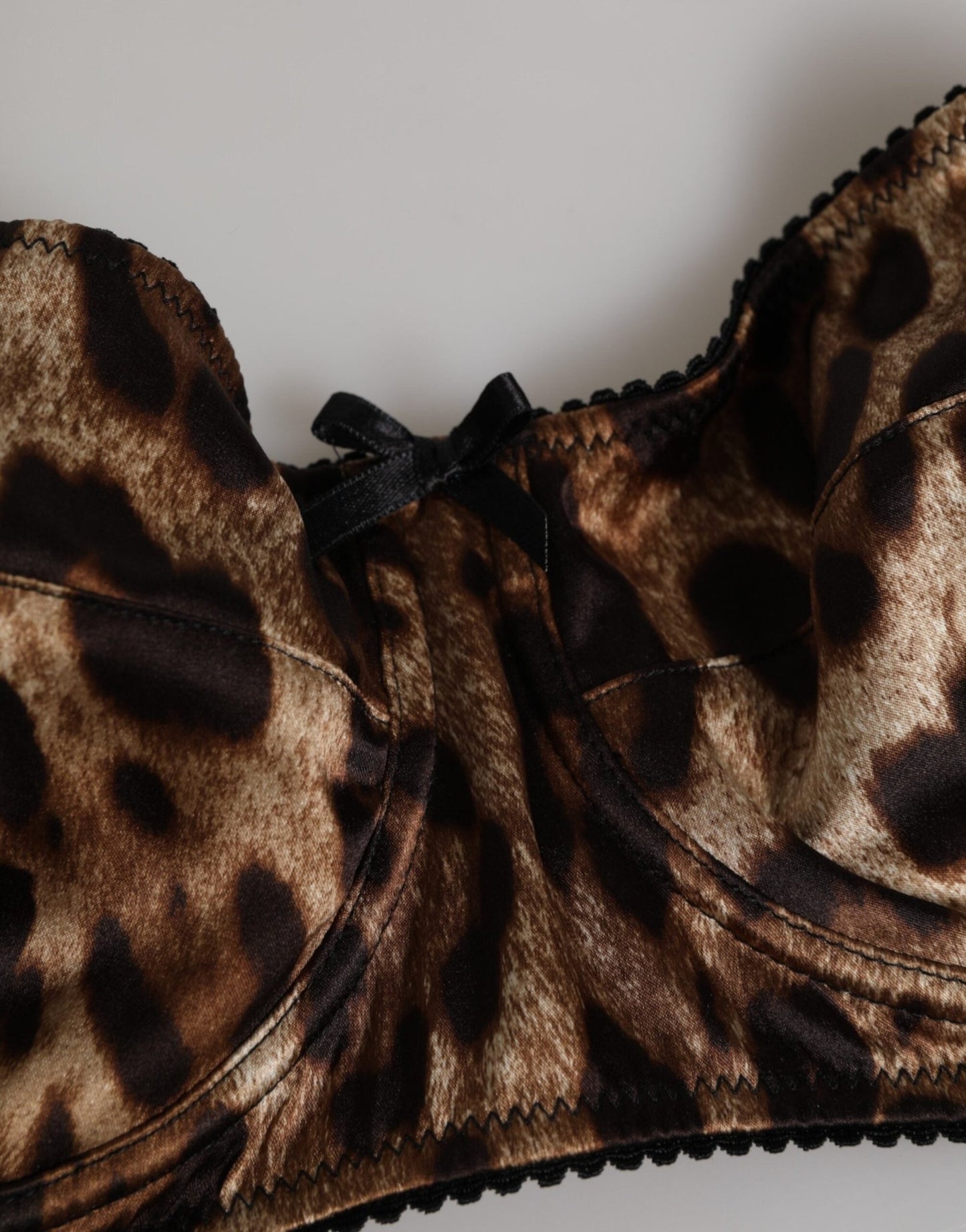 Dolce & Gabbana Brown Leopard Silk Balconnet Bra Underwear – IT3 | M par Dolce & Gabbana | Disponible sur Sandy Store ByNet
