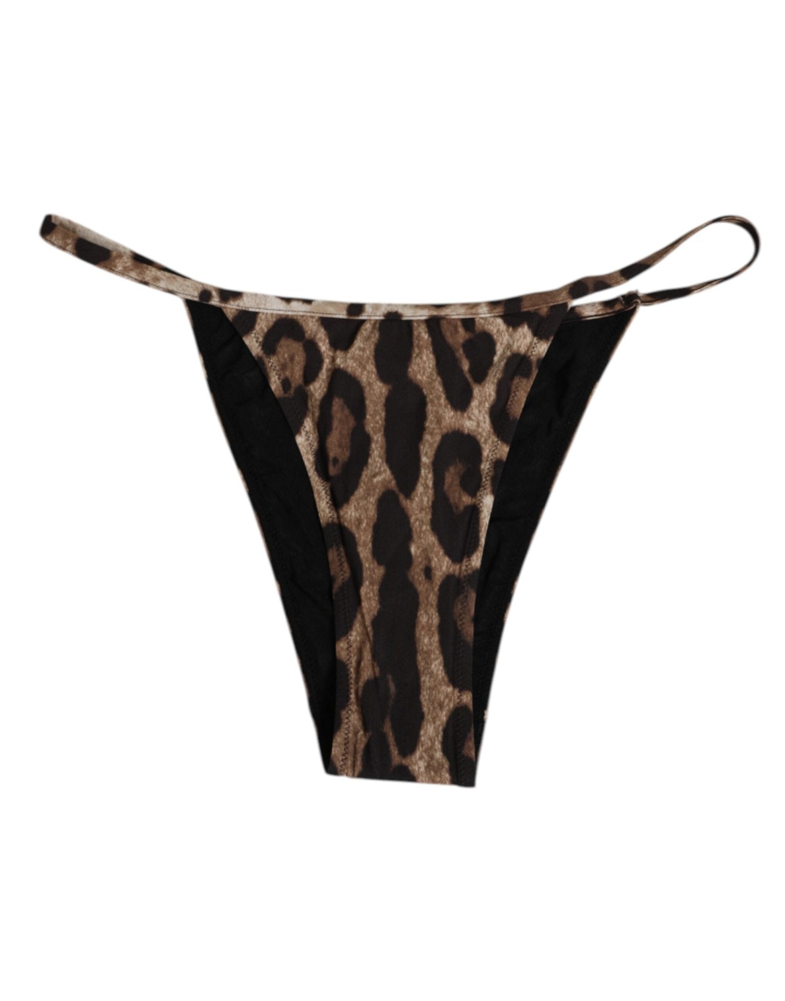 Dolce & Gabbana Brown Leopard Triangle Tanga Panty Underwear – IT3 | M par Dolce & Gabbana | Disponible sur Sandy Store ByNet