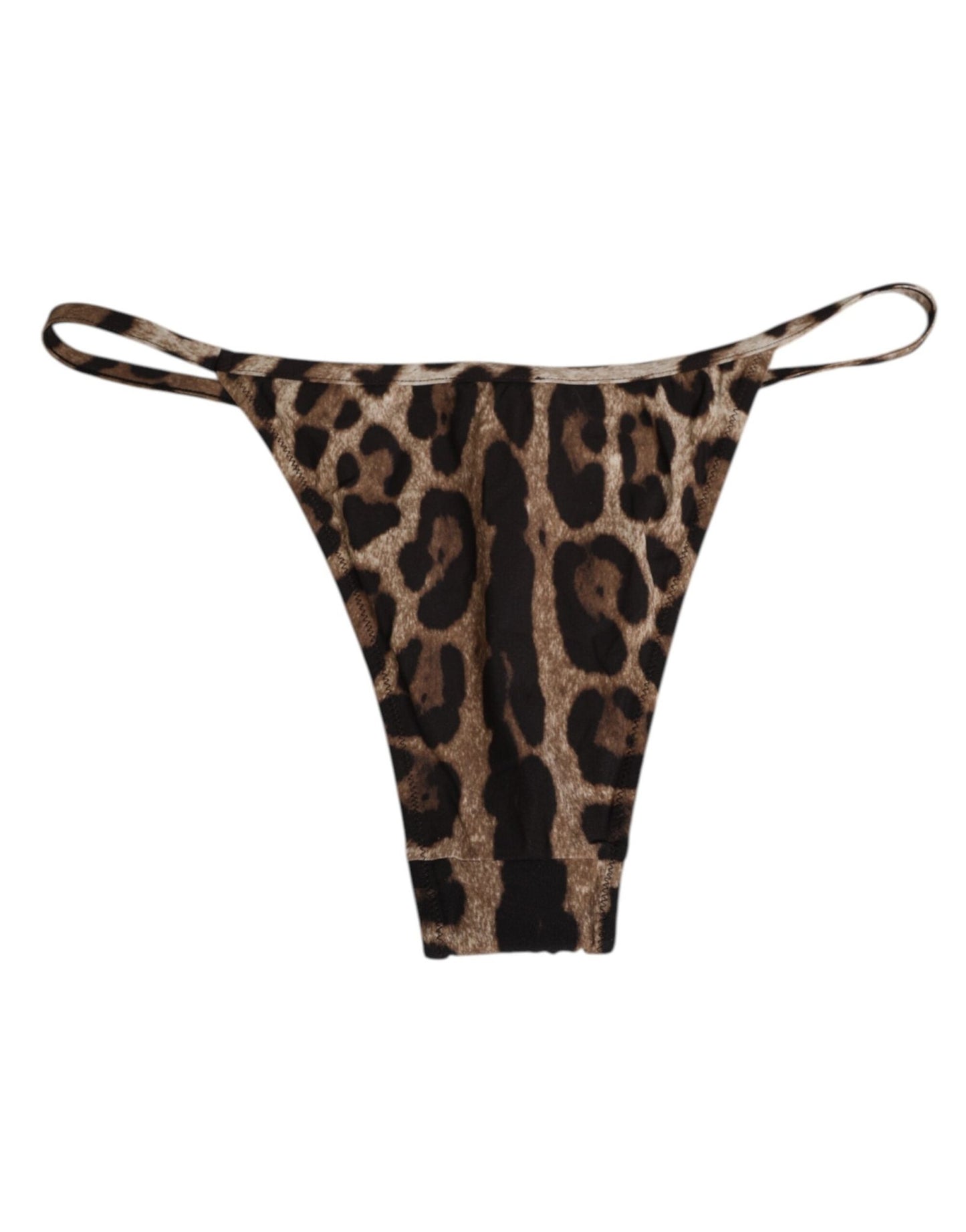 Dolce & Gabbana Brown Leopard Triangle Tanga Panty Underwear – IT3 | M par Dolce & Gabbana | Disponible sur Sandy Store ByNet