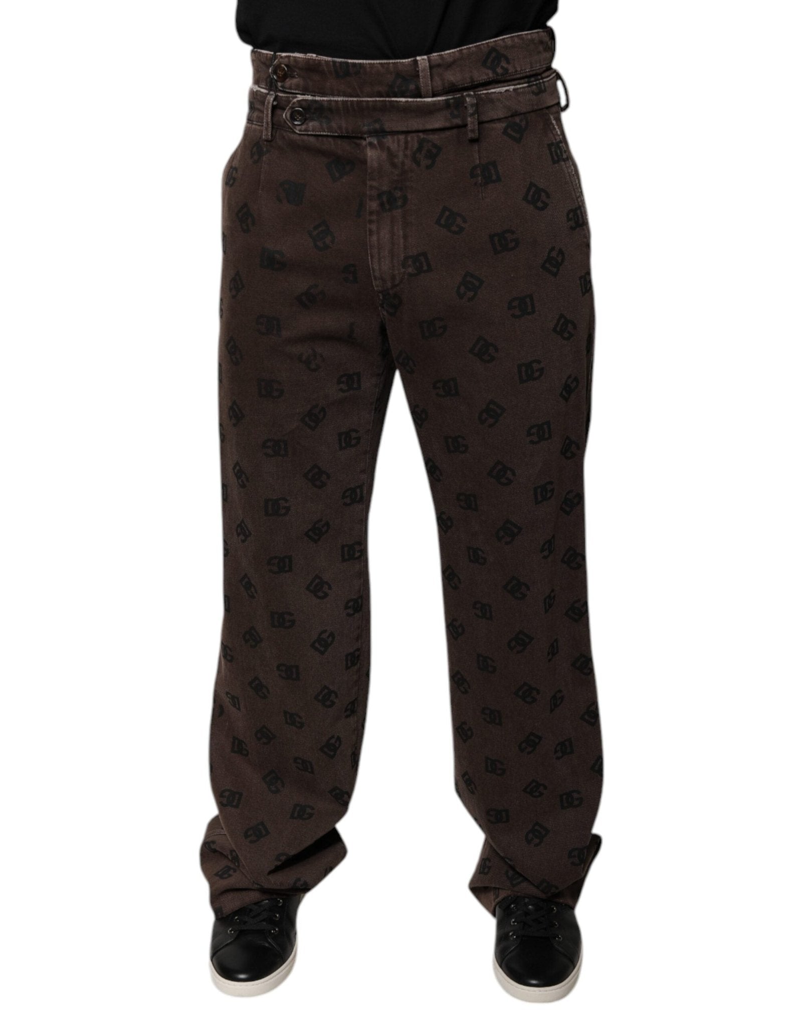 Dolce & Gabbana Brown Logo Cotton Straight Denim Jeans – IT48 | M par Dolce & Gabbana | Disponible sur Sandy Store ByNet