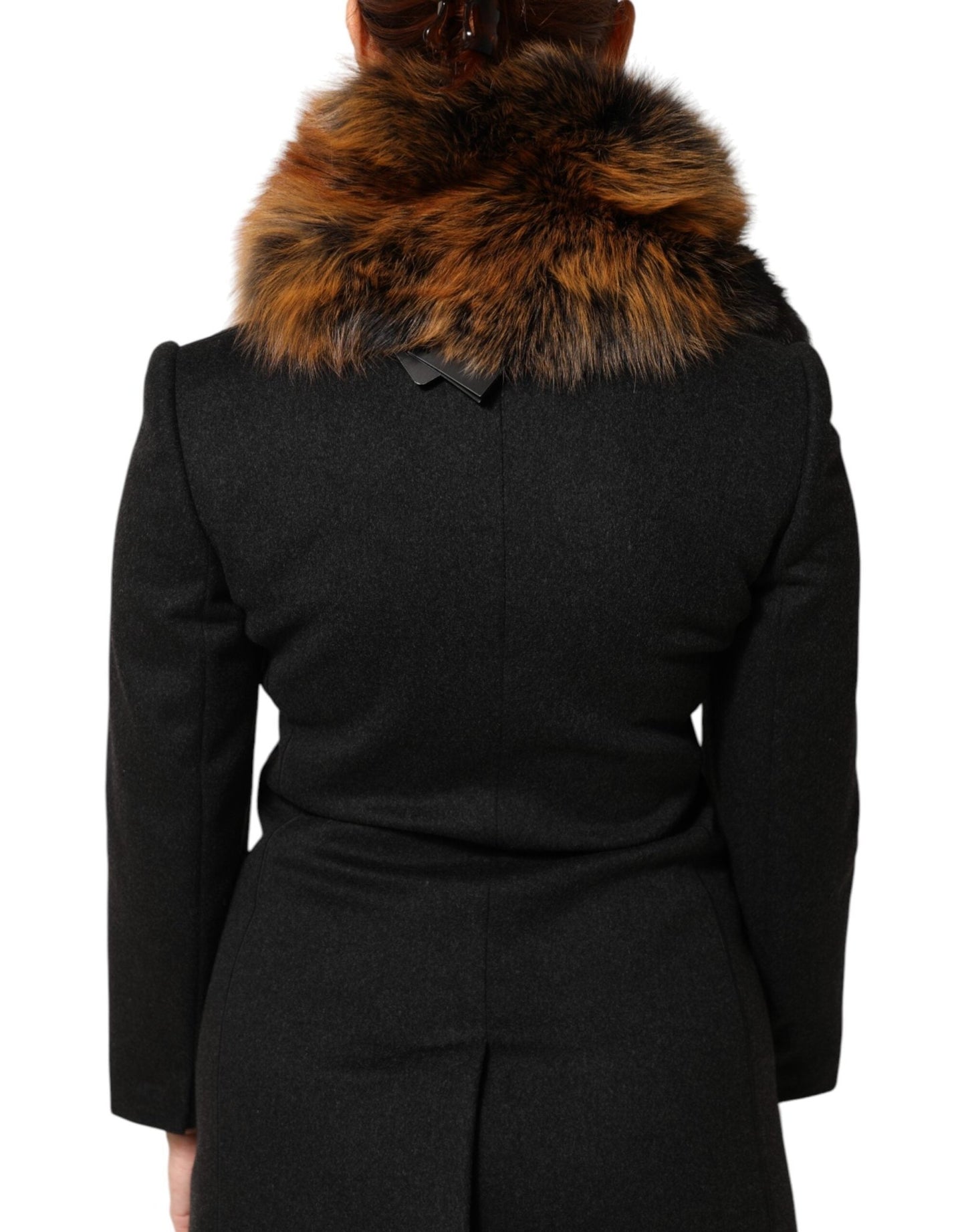 Dolce & Gabbana Brown Red Fox Fur Neck Cashmere Warmer Scarf – par Dolce & Gabbana | Disponible sur Sandy Store ByNet