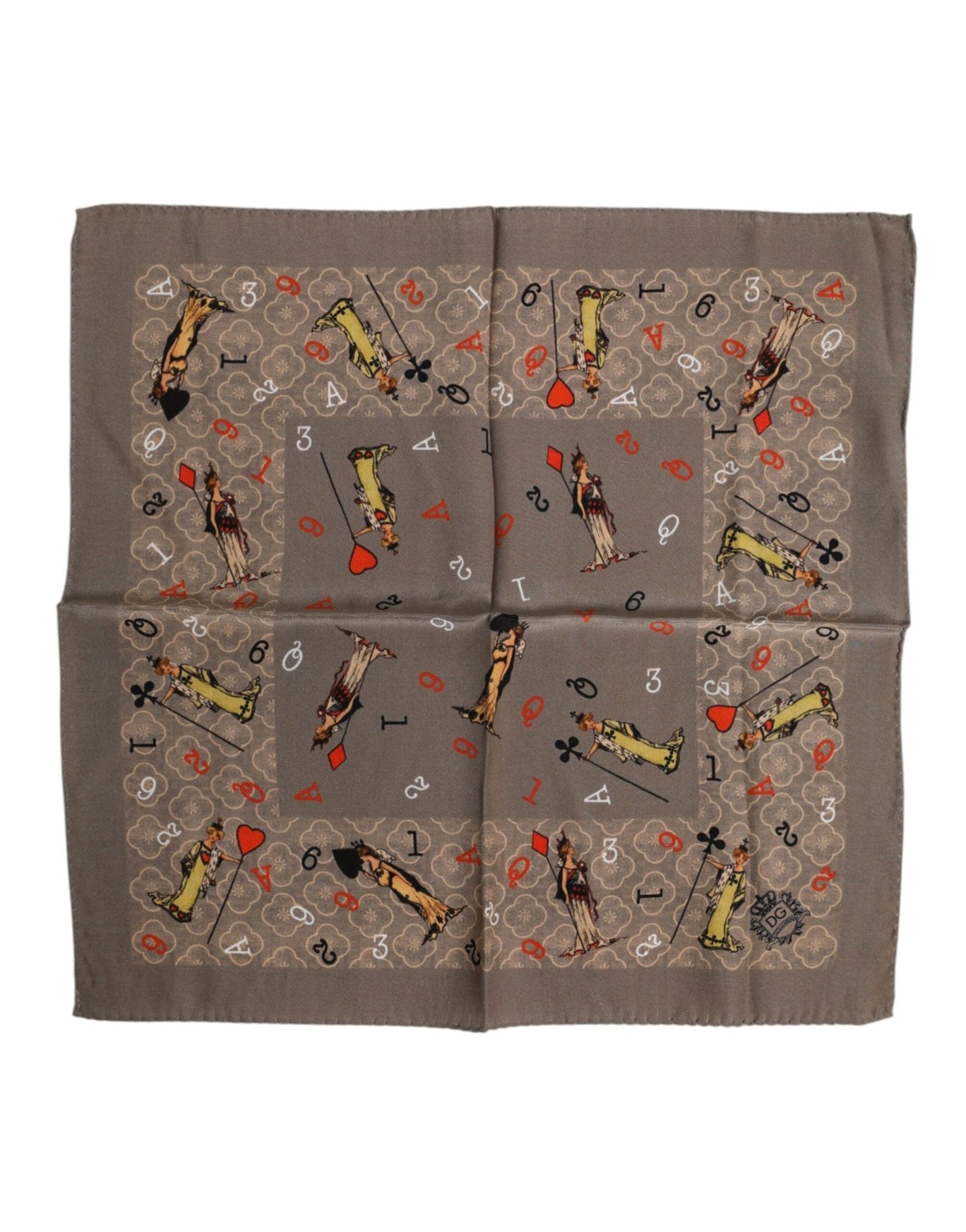 Dolce & Gabbana Brown Silk Printed Square Men Foulard Scarf – par Dolce & Gabbana | Disponible sur Sandy Store ByNet