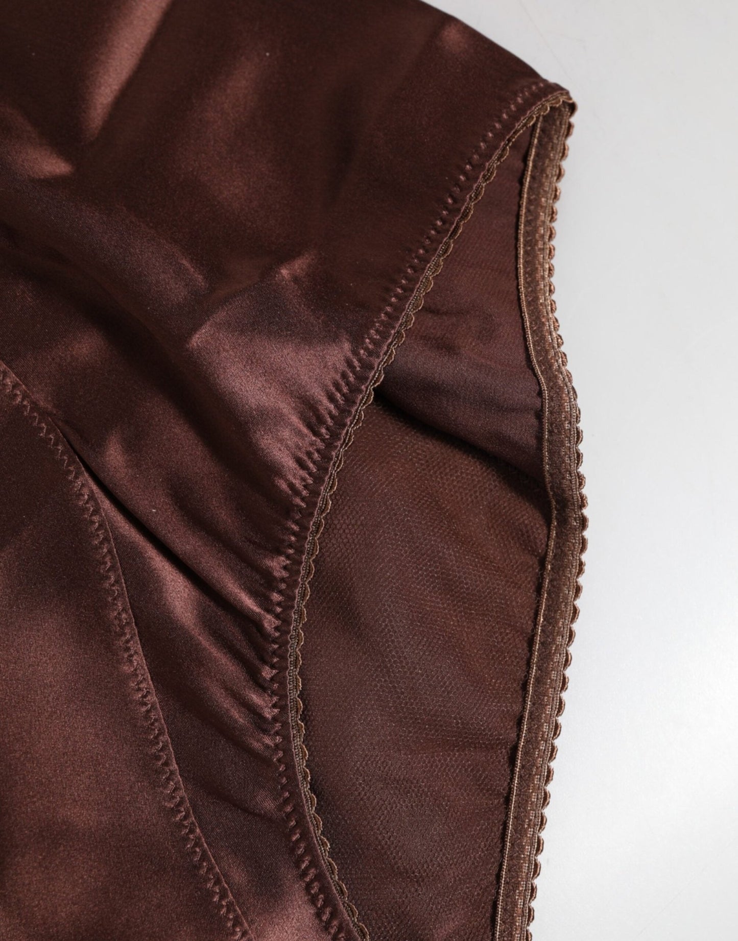 Dolce & Gabbana Brown Silk Stretch High Waist Girdle Underwear – IT2 | S par Dolce & Gabbana | Disponible sur Sandy Store ByNet