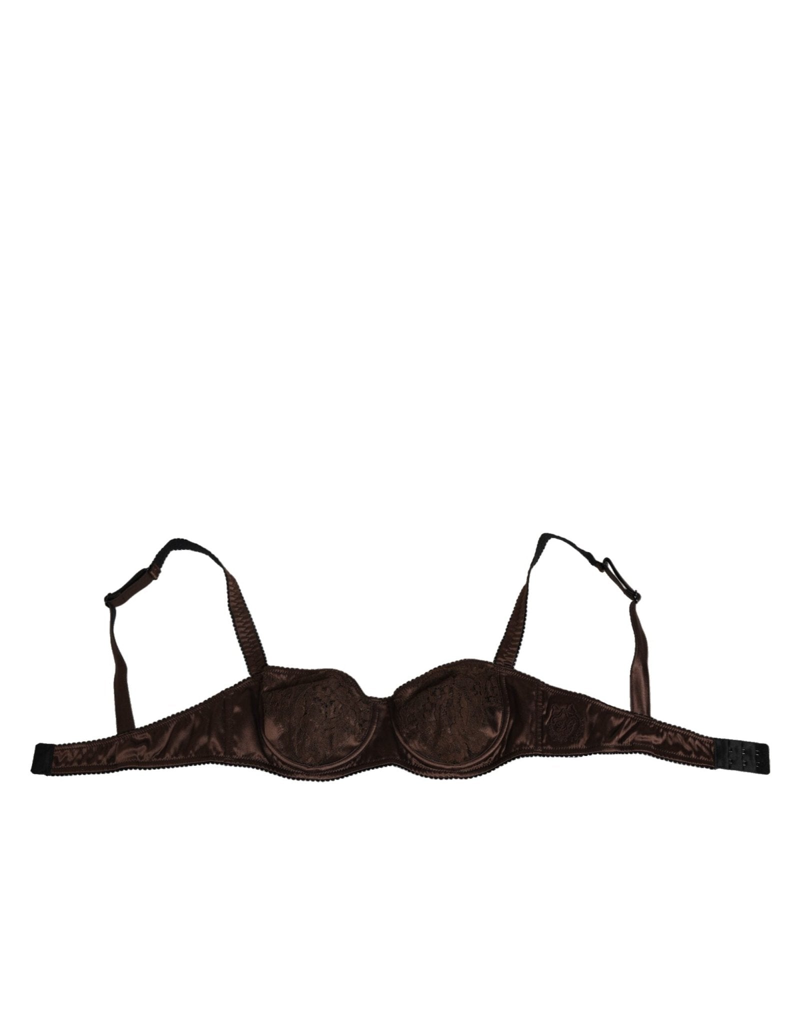 Dolce & Gabbana Brown Silk Underwired Balconette Bra Underwear – IT2 | S par Dolce & Gabbana | Disponible sur Sandy Store ByNet