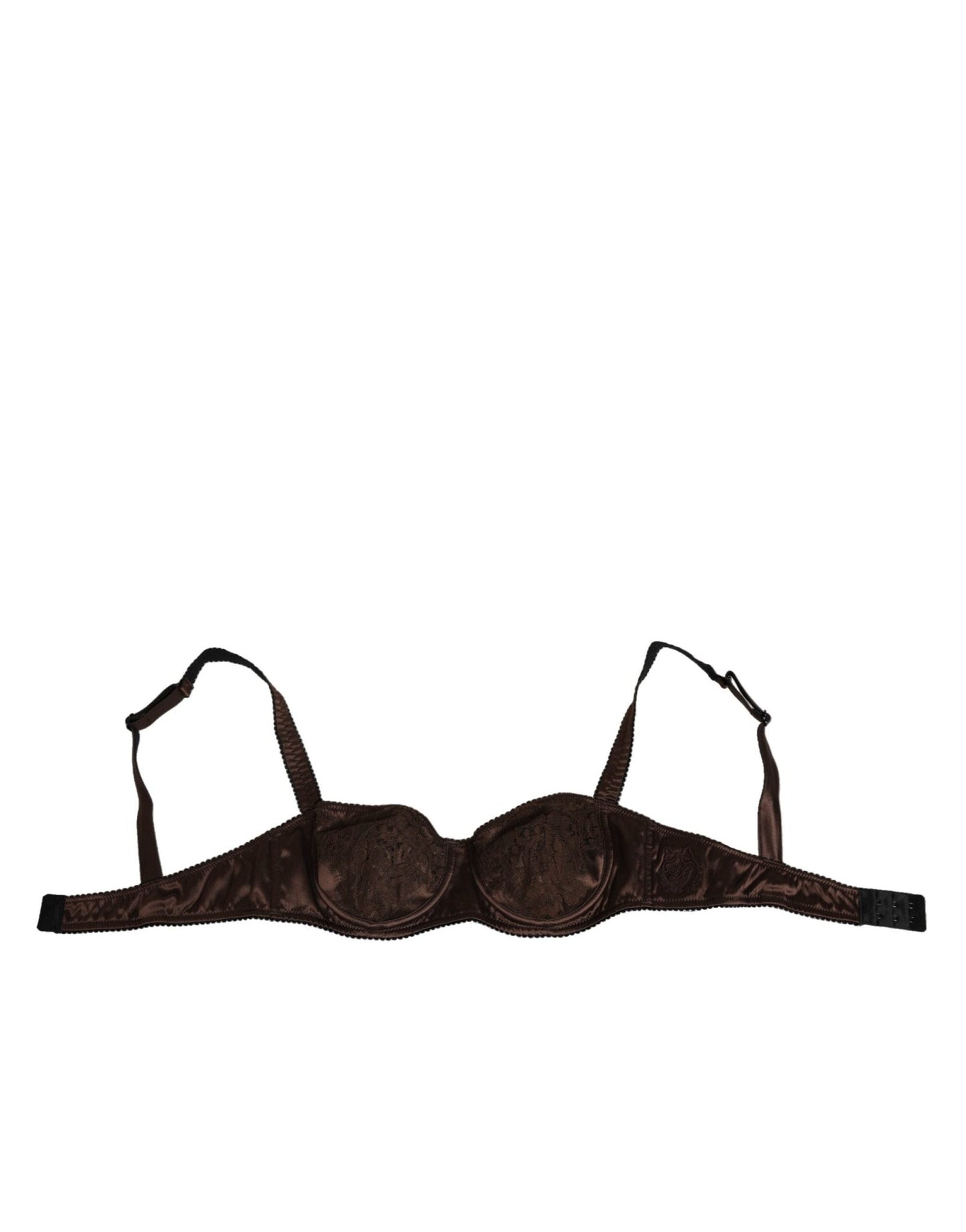 Dolce & Gabbana Brown Silk Underwired Balconette Bra Underwear – IT2 | S par Dolce & Gabbana | Disponible sur Sandy Store ByNet