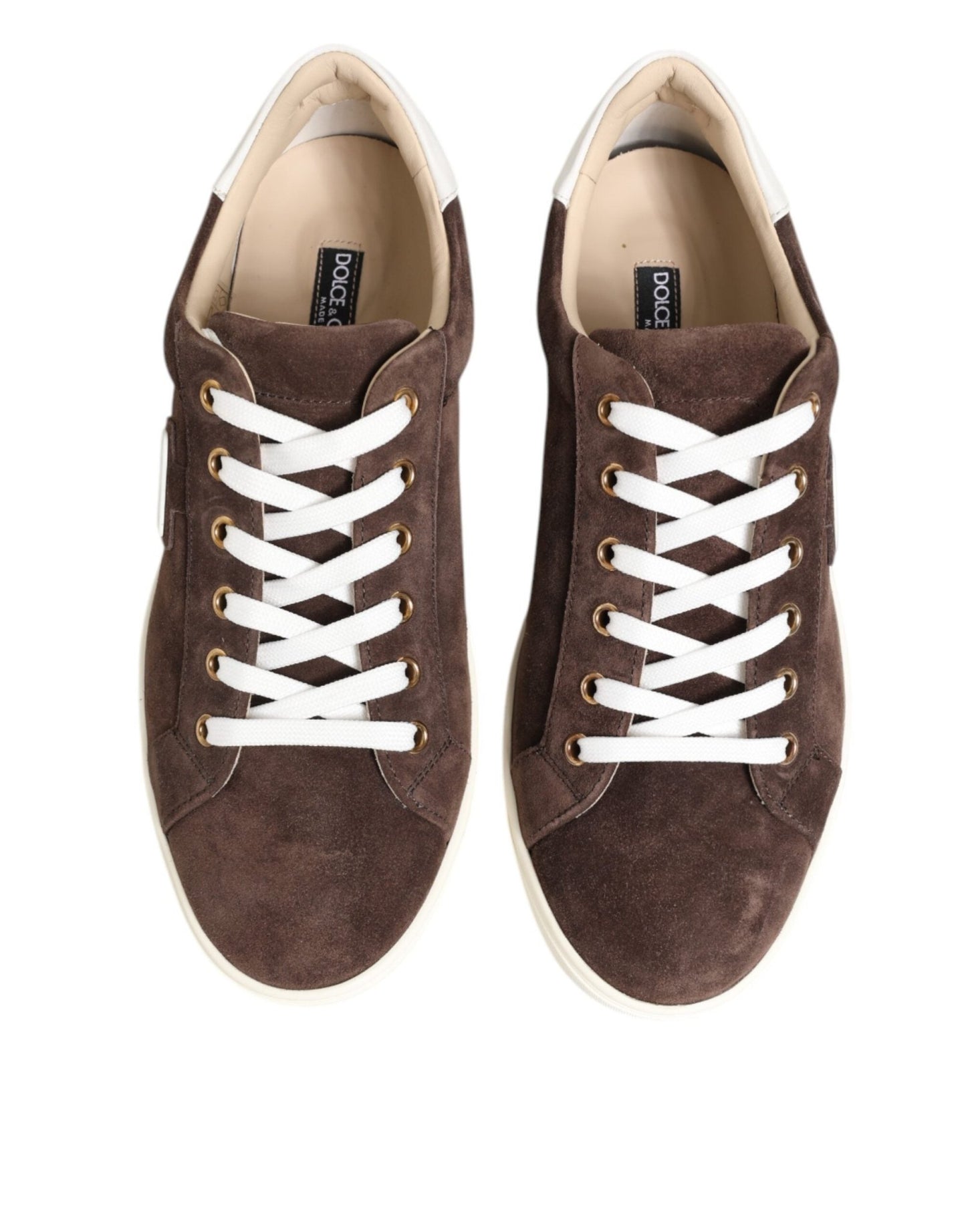 Dolce & Gabbana Brown Suede Leather Low Top Men Sneakers Shoes – EU39/US6 par Dolce & Gabbana | Disponible sur Sandy Store ByNet