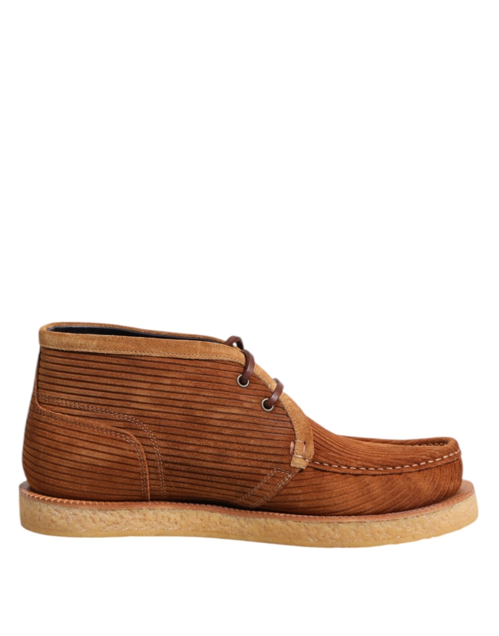 Dolce & Gabbana Brown Suede Nubuck Leather Desert Ankle Boots Shoes – EU39/US6 par Dolce & Gabbana | Disponible sur Sandy Store ByNet