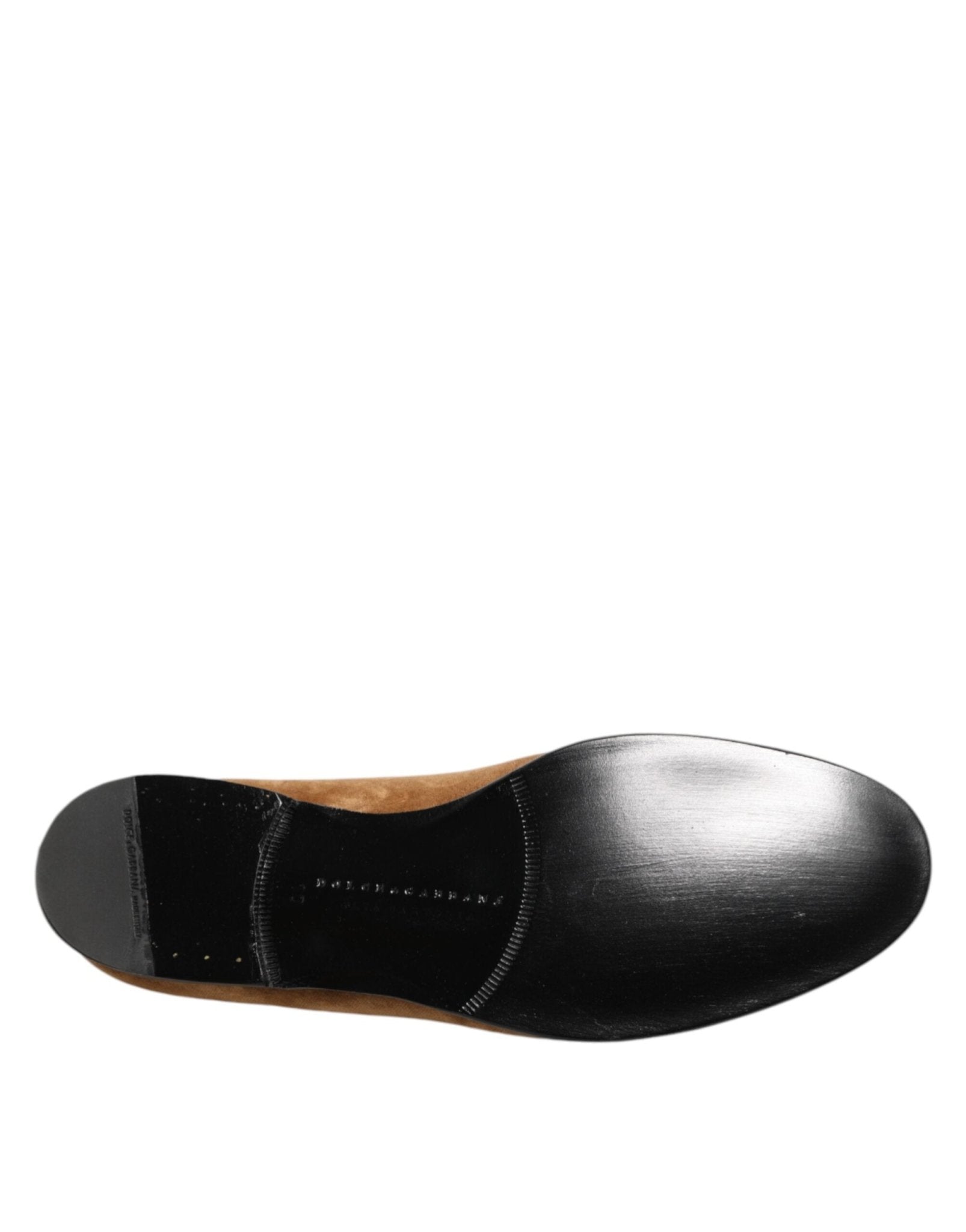 Dolce & Gabbana Brown Suede Slip On Men Loafers Formal Shoes – EU44/US11 par Dolce & Gabbana | Disponible sur Sandy Store ByNet