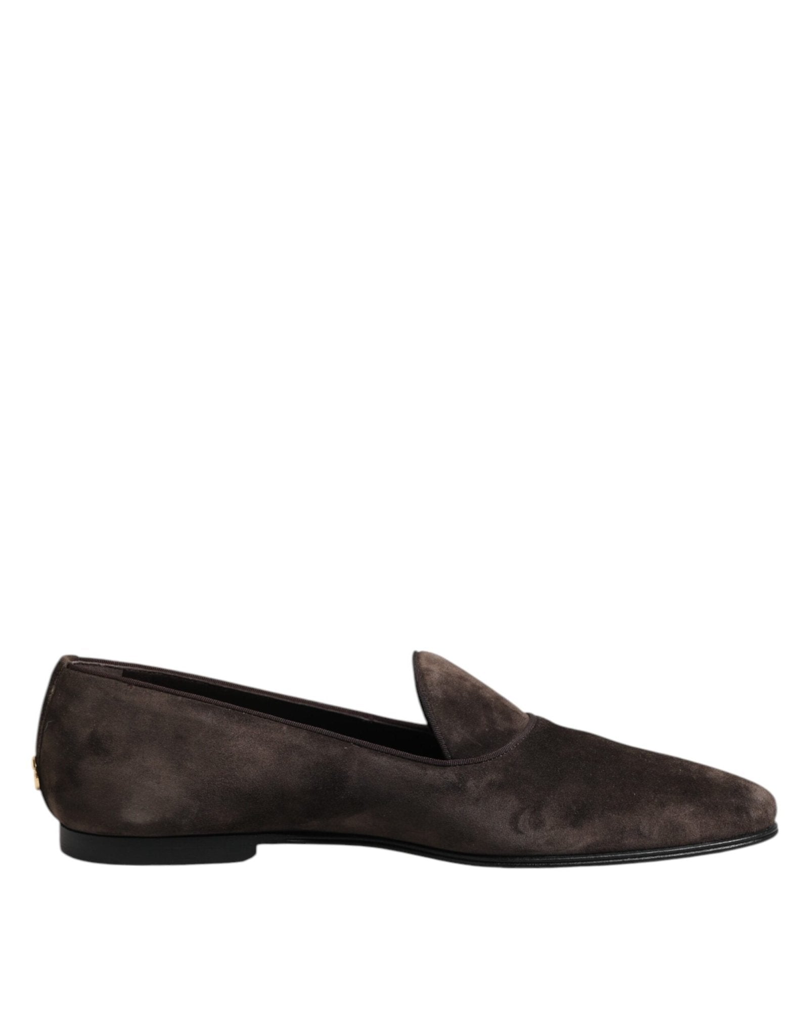 Dolce & Gabbana Brown Velvet Leather Slip On Loafers Shoes – EU40/US7 par Dolce & Gabbana | Disponible sur Sandy Store ByNet
