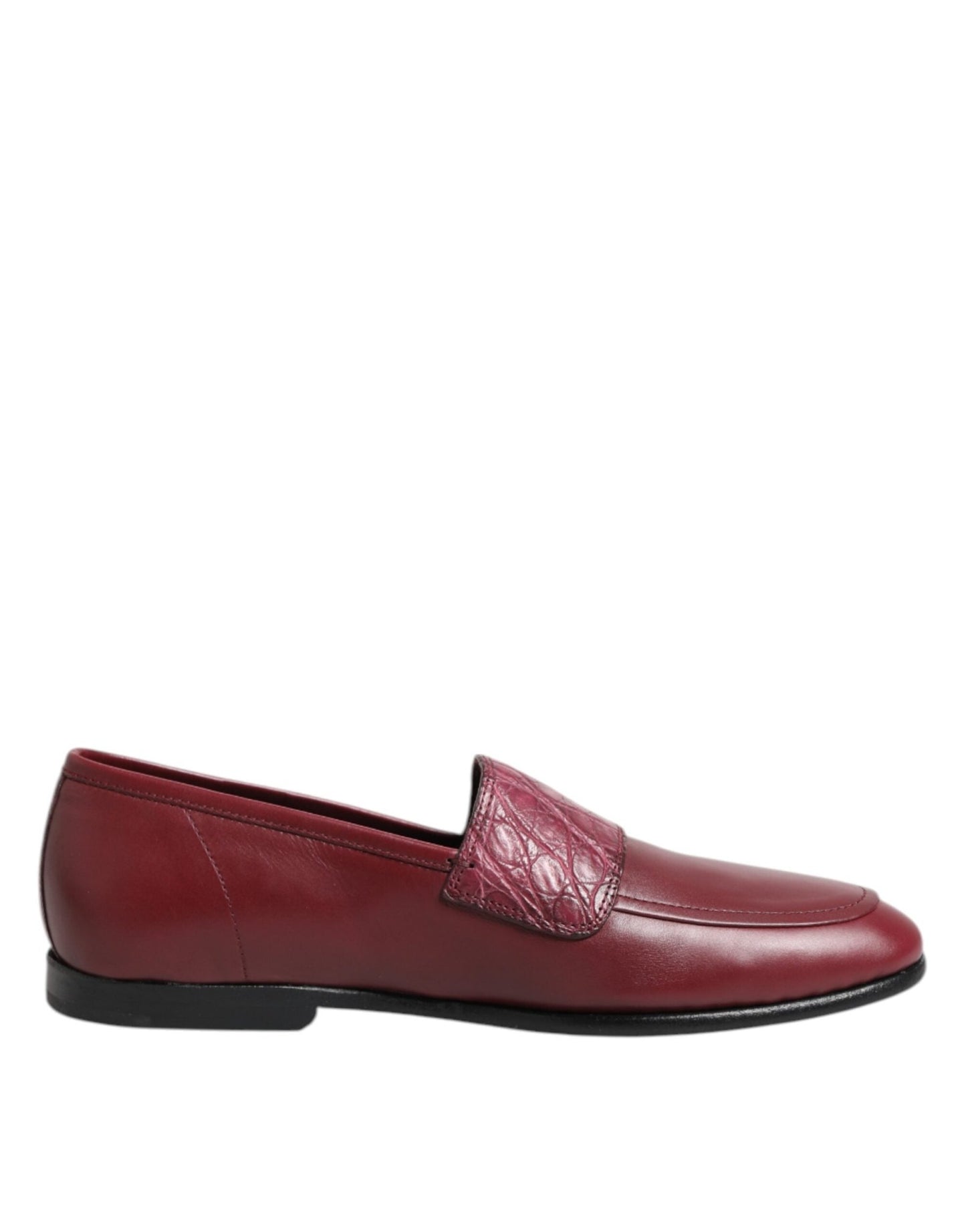 Dolce & Gabbana Burgundy Leather Formal Slip On Shoes – EU39/US6 par Dolce & Gabbana | Disponible sur Sandy Store ByNet