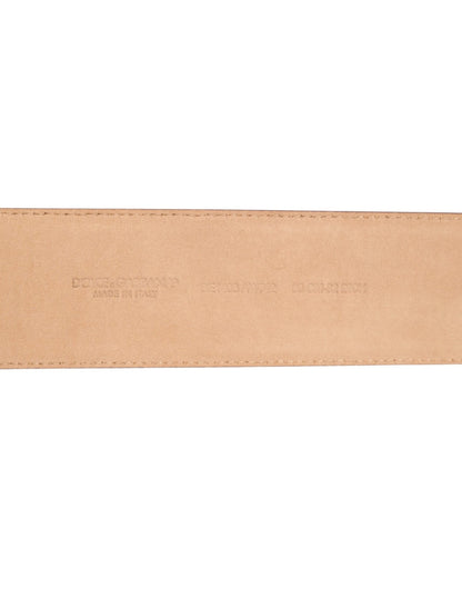 Dolce & Gabbana Burgundy Leather Gold Metal Buckle Women Belt – 75 cm / 30 Inches par Dolce & Gabbana | Disponible sur Sandy Store ByNet