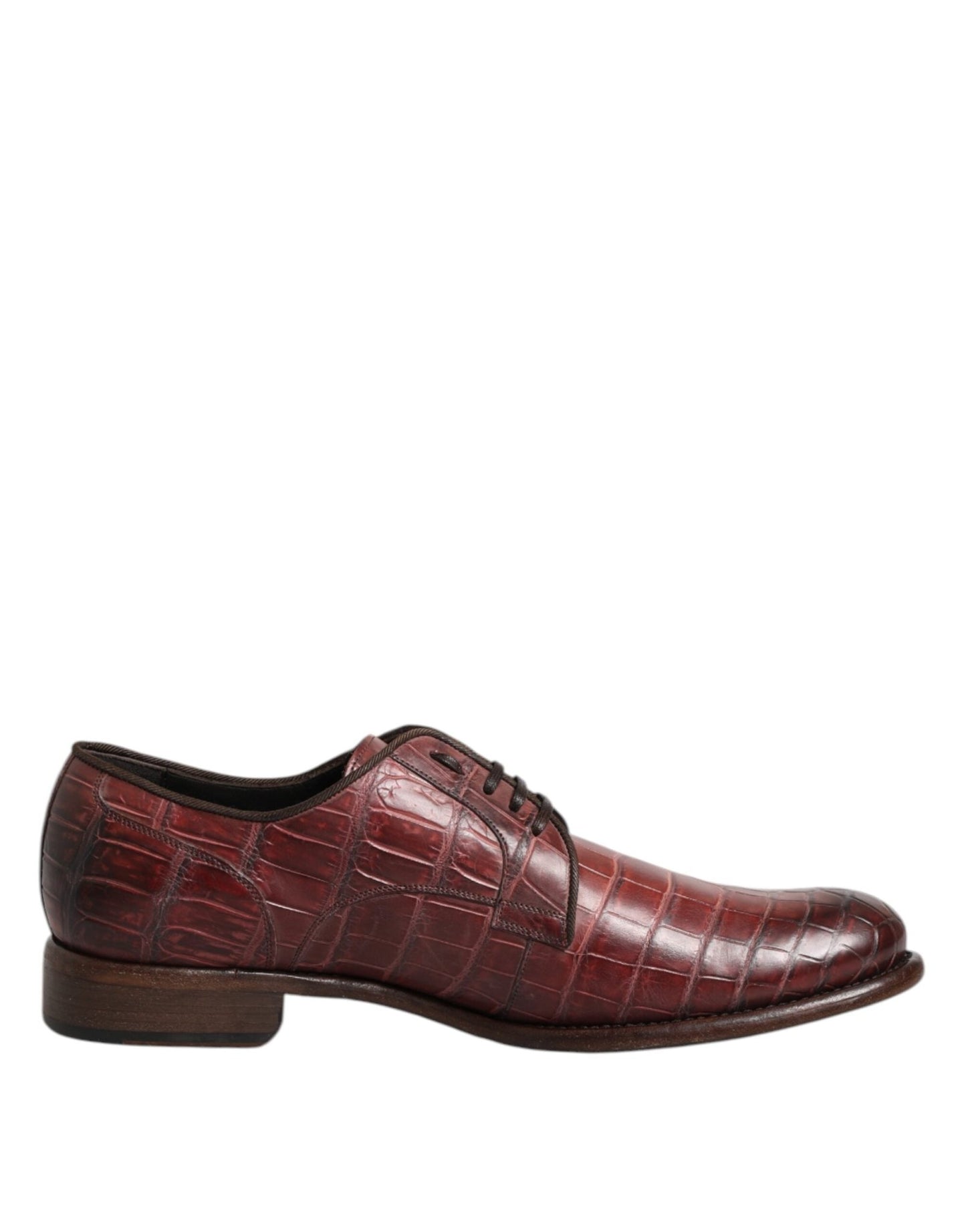 Dolce & Gabbana Burgundy Leather Lace Up Derby Dress Shoes – EU43/US10 par Dolce & Gabbana | Disponible sur Sandy Store ByNet