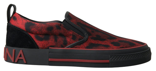 Dolce & Gabbana Chic Leopard Print Loafers Sneakers - Sandy Store ByNet