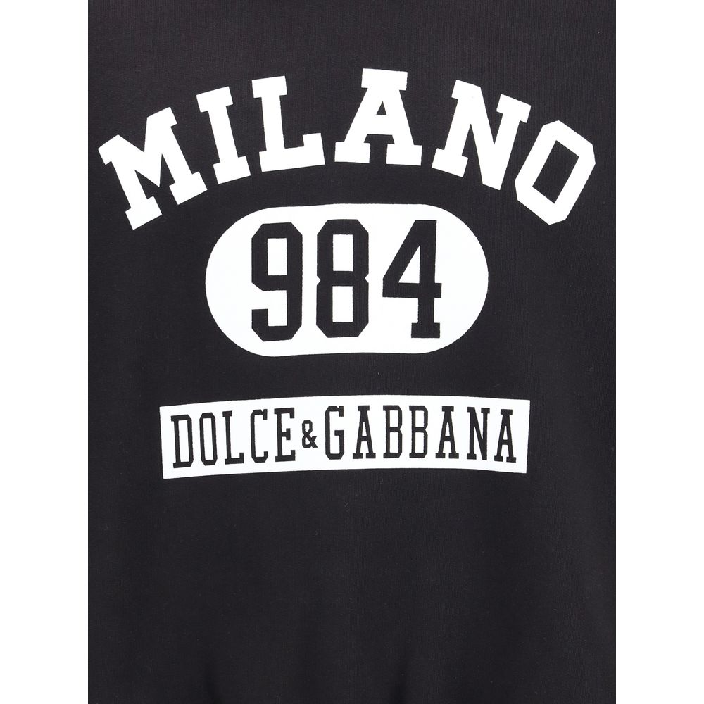 Dolce & Gabbana Cotton Hoodie with print – M par Dolce & Gabbana | Disponible sur Sandy Store ByNet