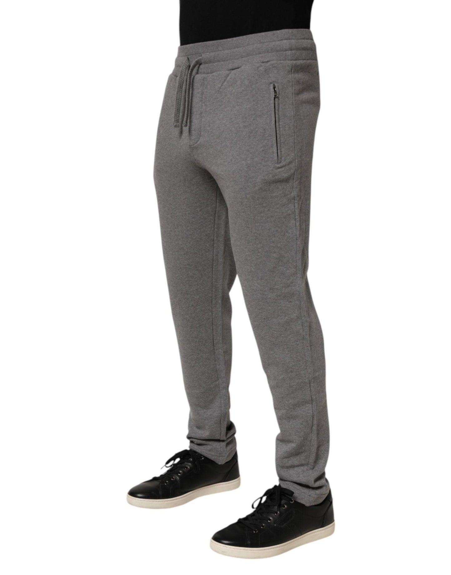 Dolce & Gabbana Cotton Jogger Sweatpants Trouser Gray – IT44 | XS par Dolce & Gabbana | Disponible sur Sandy Store ByNet