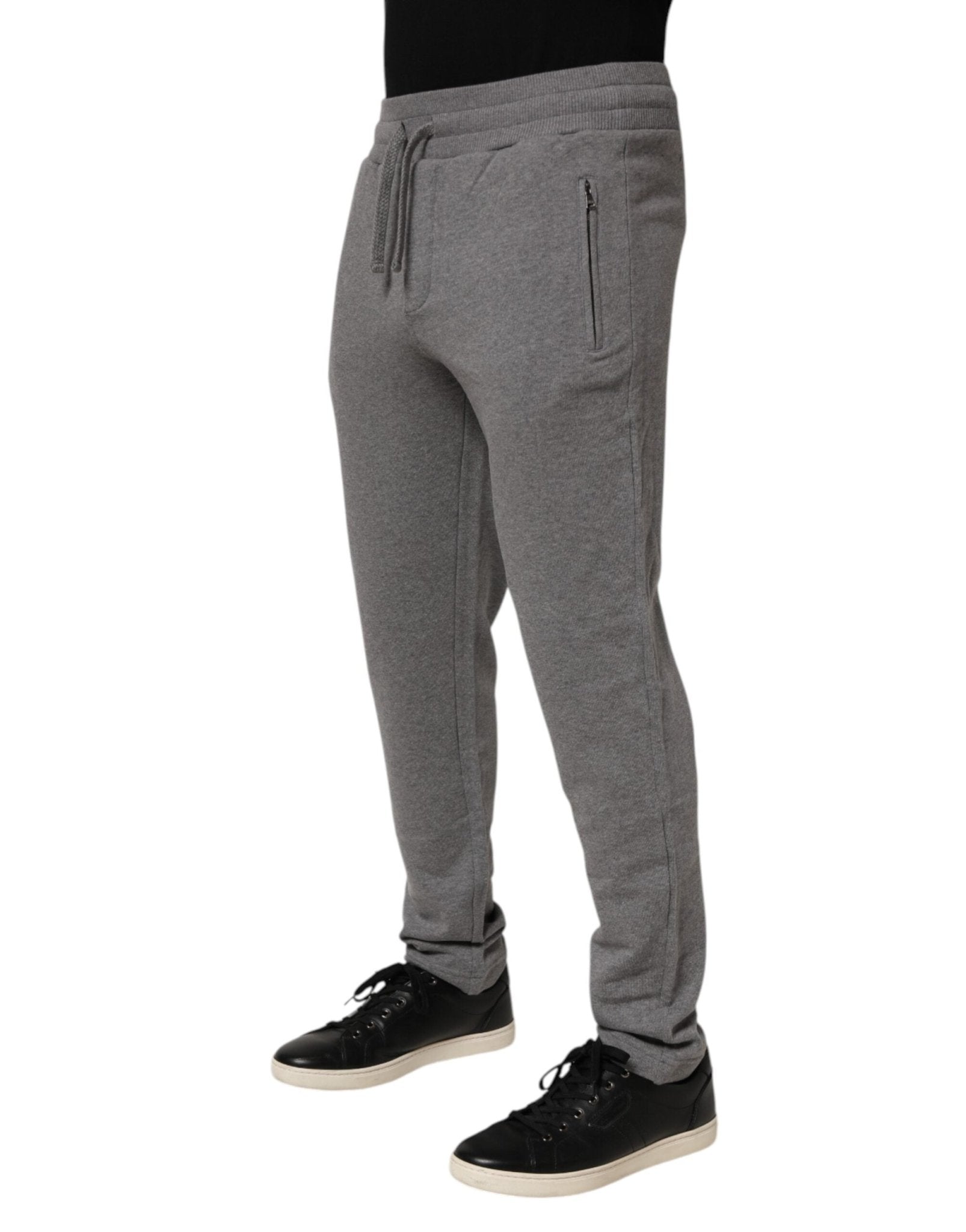 Dolce & Gabbana Cotton Jogger Sweatpants Trouser Gray – IT44 | XS par Dolce & Gabbana | Disponible sur Sandy Store ByNet