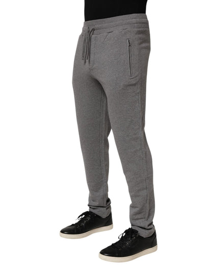 Dolce & Gabbana Cotton Jogger Sweatpants Trouser Gray – IT44 | XS par Dolce & Gabbana | Disponible sur Sandy Store ByNet