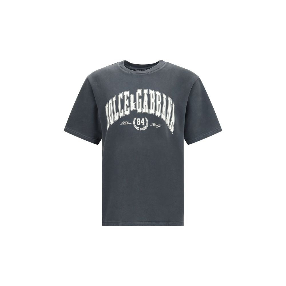 Dolce & Gabbana Cotton T-Shirt with frontal print – IT46 | S par Dolce & Gabbana | Disponible sur Sandy Store ByNet