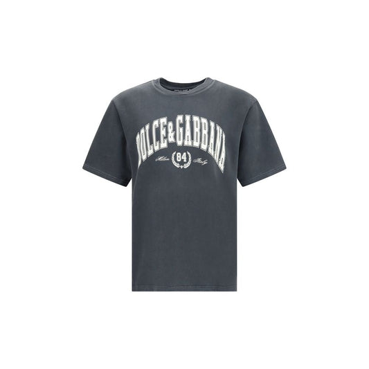 Dolce & Gabbana Cotton T-Shirt with frontal print – IT46 | S par Dolce & Gabbana | Disponible sur Sandy Store ByNet