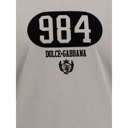 Dolce & Gabbana Cotton T-Shirt with raised front logo – L par Dolce & Gabbana | Disponible sur Sandy Store ByNet