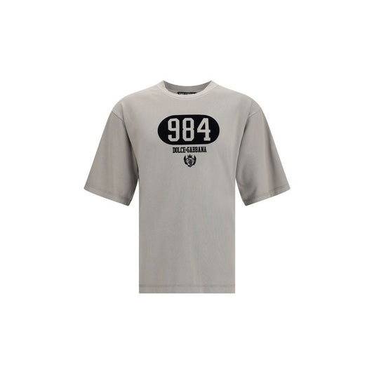 Dolce & Gabbana Cotton T-Shirt with raised front logo – L par Dolce & Gabbana | Disponible sur Sandy Store ByNet