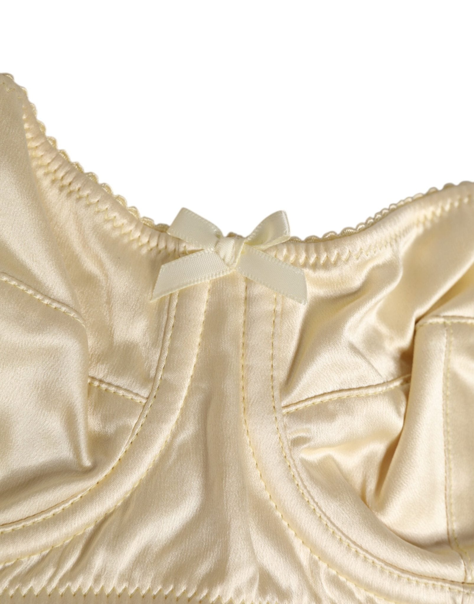 Dolce & Gabbana Cream Satin Blend Balconette Bra Underwear – IT2 | S par Dolce & Gabbana | Disponible sur Sandy Store ByNet