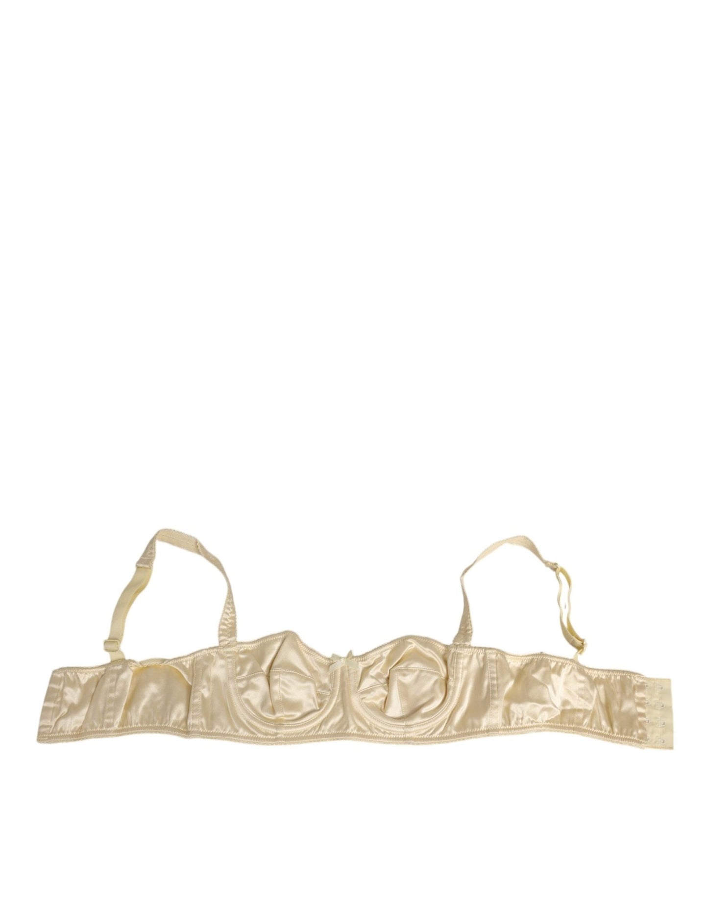 Dolce & Gabbana Cream Satin Blend Balconette Bra Underwear – IT2 | S par Dolce & Gabbana | Disponible sur Sandy Store ByNet