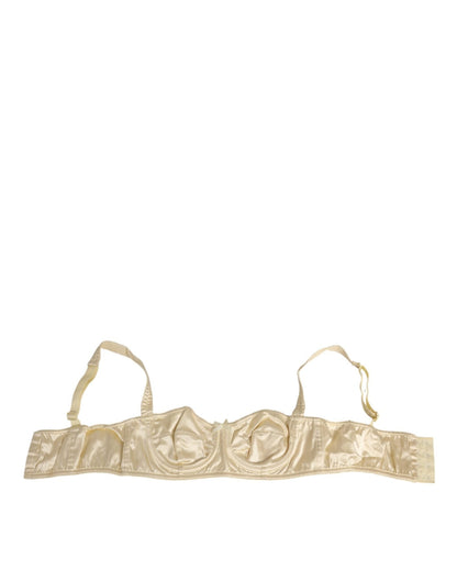 Dolce & Gabbana Cream Satin Blend Balconette Bra Underwear – IT2 | S par Dolce & Gabbana | Disponible sur Sandy Store ByNet