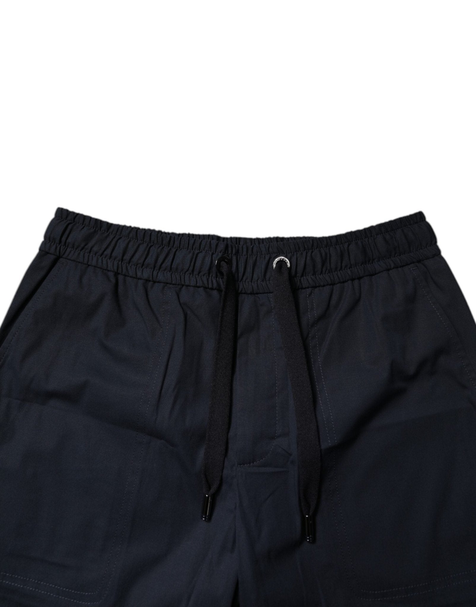 Dolce & Gabbana Dark Blue Cotton Bermuda Sweatshorts Shorts - Sandy Store ByNet