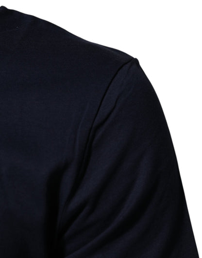 Dolce & Gabbana Dark Blue Cotton DG Logo Print Men’s Top T-shirt – M par Dolce & Gabbana | Disponible sur Sandy Store ByNet