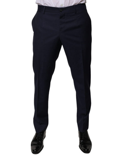 Dolce & Gabbana Dark Blue Cotton Men Dress Pants – IT46 | S par Dolce & Gabbana | Disponible sur Sandy Store ByNet